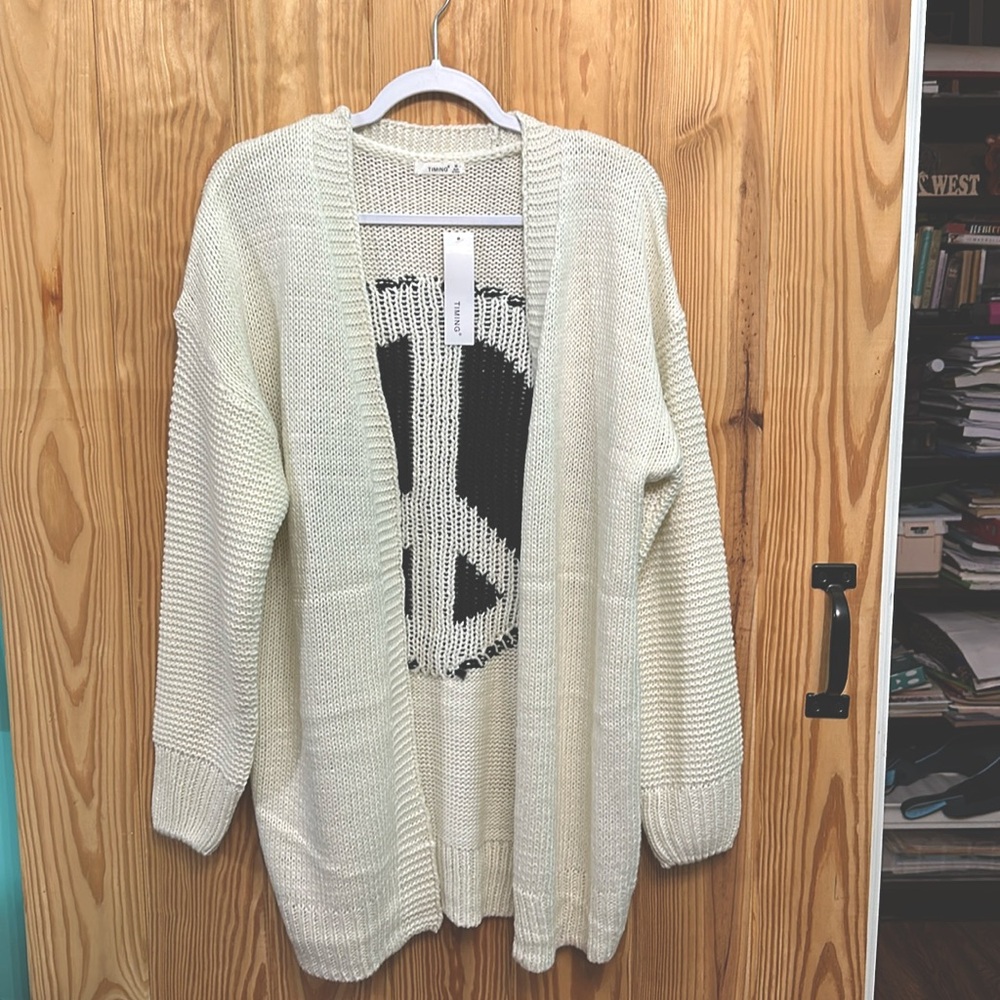 Peace cardigan